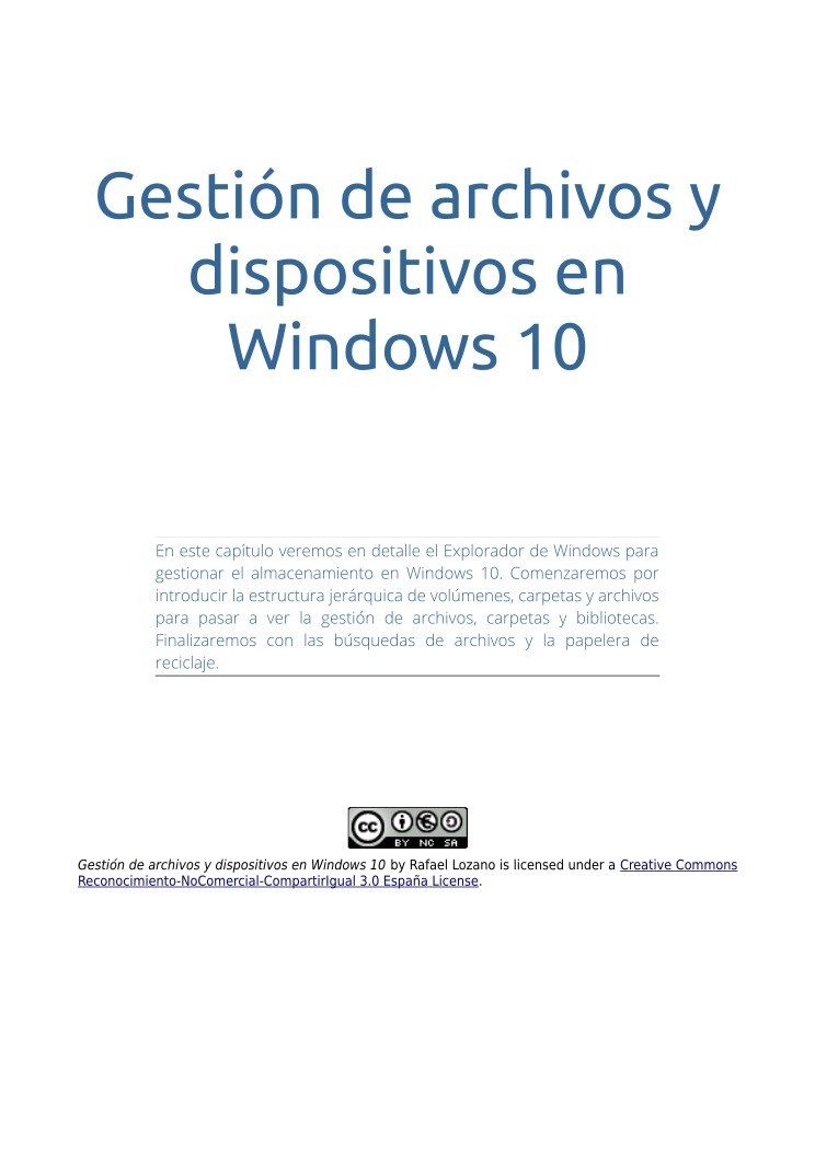 Imágen de pdf Gestión de archivos y dispositivos en Windows 10